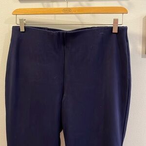 Talbots Women's Montauk Pull On Pants Navy Ponte Knit Size 14